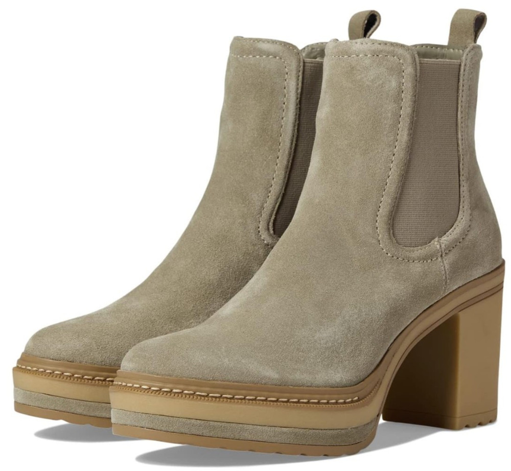 Steve Madden Lexa Khaki Suede Women's Bootie Size 10 M